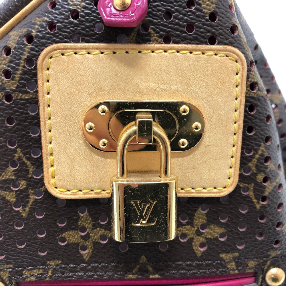 LOUIS VUITTON Handbag M95180 Monogram canvas Brown x purple type Monogram Perfo Speedy 30 Women Used Authentic