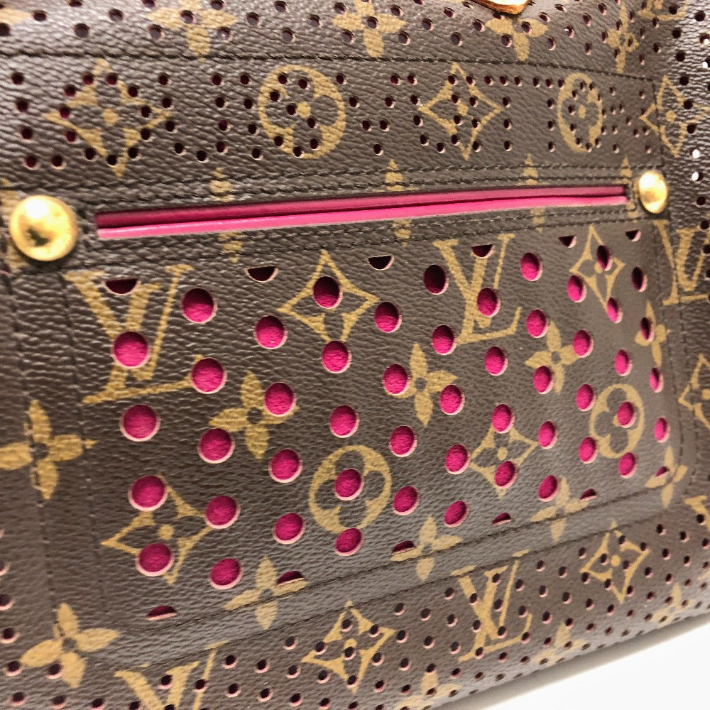LOUIS VUITTON Handbag M95180 Monogram canvas Brown x purple type Monogram Perfo Speedy 30 Women Used Authentic