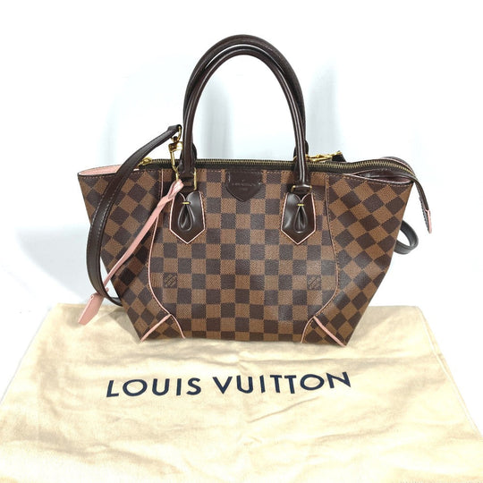 LOUIS VUITTON Handbag N41554 Damier canvas Brown x pink Damier Kaisa PM Women Used Authentic