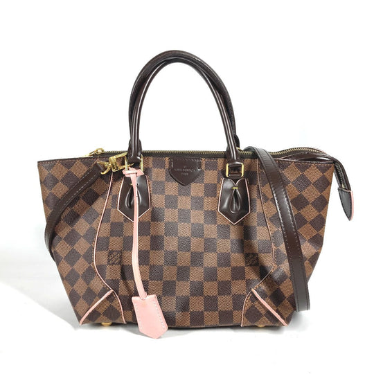 LOUIS VUITTON Handbag N41554 Damier canvas Brown x pink Damier Kaisa PM Women Used Authentic