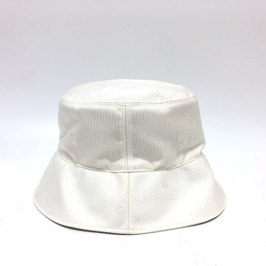 FENDI hat FXQ801 Nylon white Zucca logo stripe L