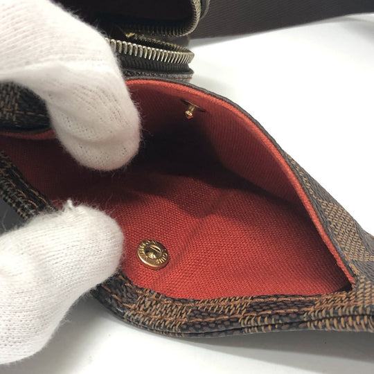 LOUIS VUITTON Sling bag N51994 Damier canvas Brown Damier Geronimos mens Used Authentic