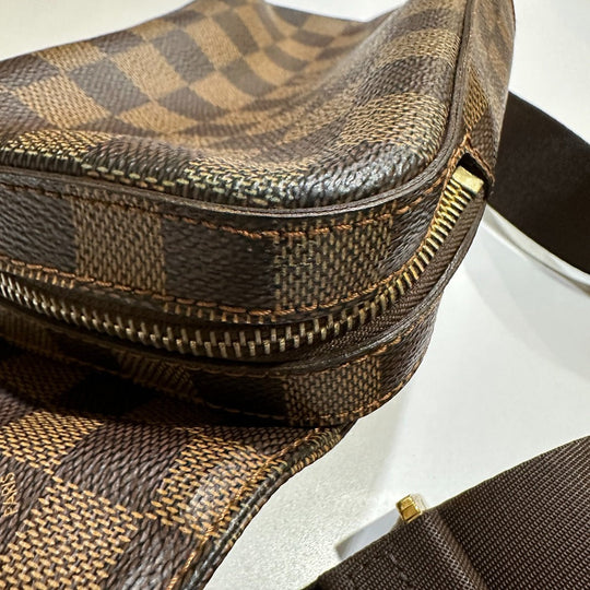 LOUIS VUITTON Sling bag N51994 Damier canvas Brown Damier Geronimos mens Used Authentic