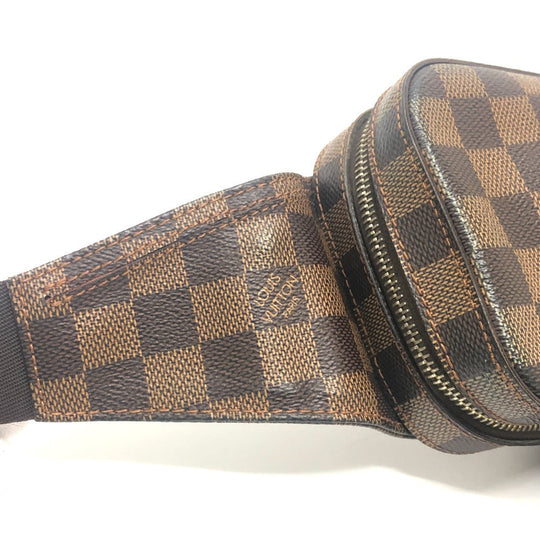 LOUIS VUITTON Sling bag N51994 Damier canvas Brown Damier Geronimos mens Used Authentic