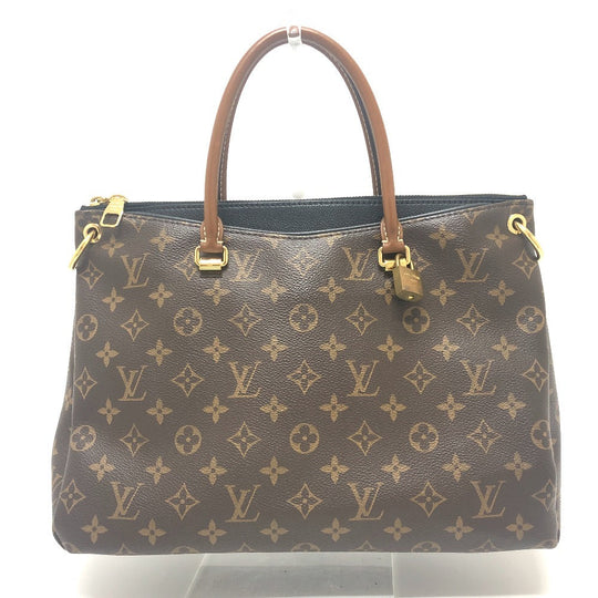 LOUIS VUITTON Handbag M41064 Monogram canvas Brown x black Monogram Pallas Women Used Authentic