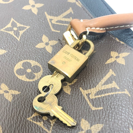 LOUIS VUITTON Handbag M41064 Monogram canvas Brown x black Monogram Pallas Women Used Authentic