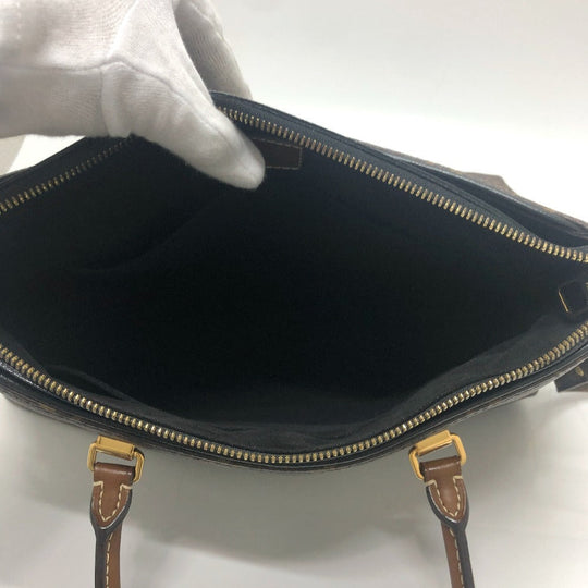 LOUIS VUITTON Handbag M41064 Monogram canvas Brown x black Monogram Pallas Women Used Authentic