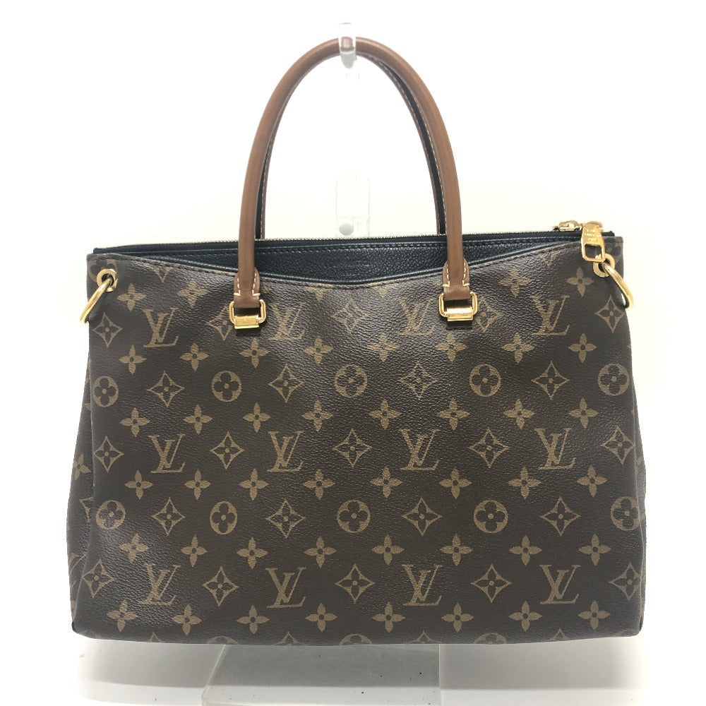LOUIS VUITTON Handbag M41064 Monogram canvas Brown x black Monogram Pallas Women Used Authentic