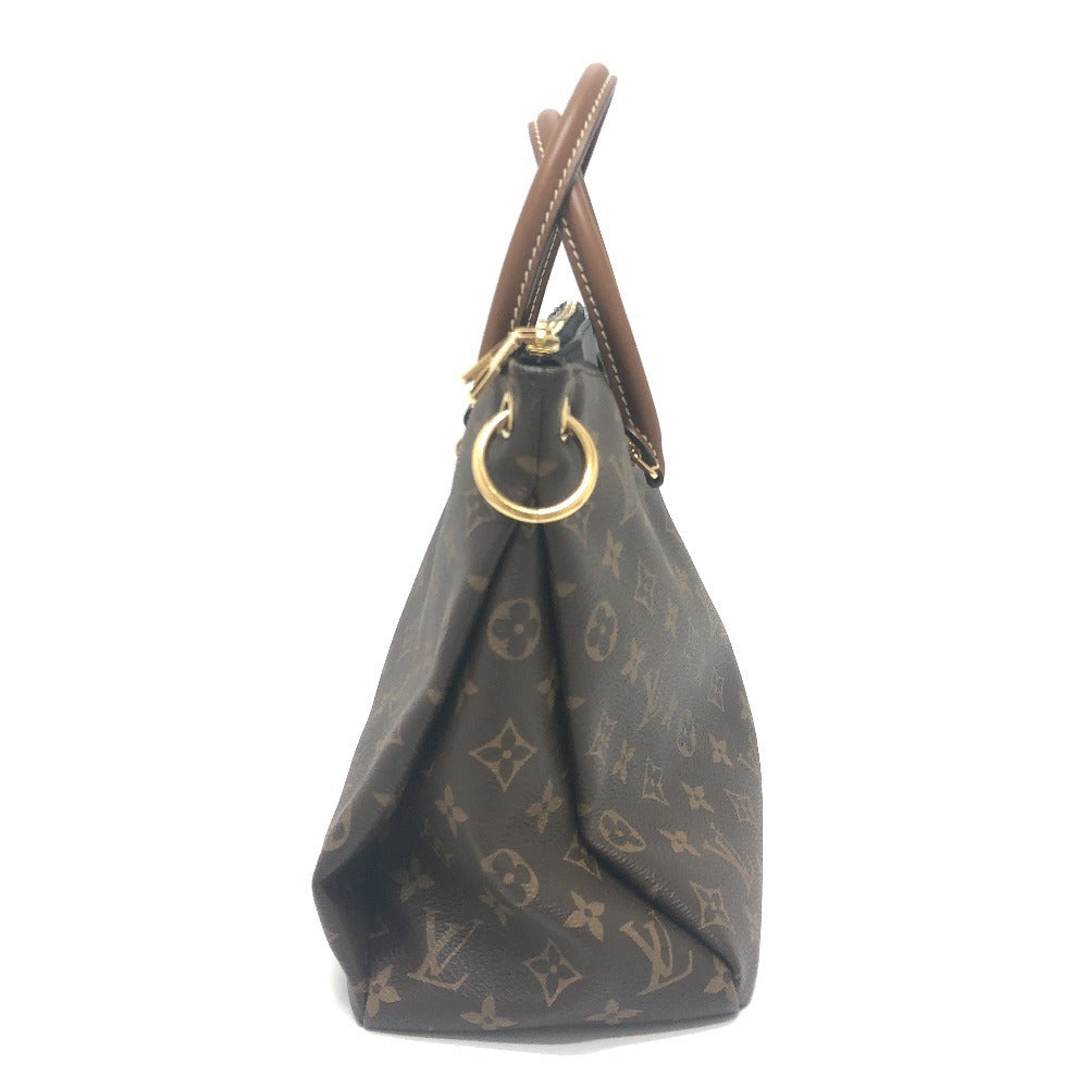LOUIS VUITTON Handbag M41064 Monogram canvas Brown x black Monogram Pallas Women Used Authentic