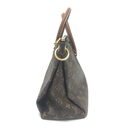 LOUIS VUITTON Handbag M41064 Monogram canvas Brown x black Monogram Pallas Women Used Authentic