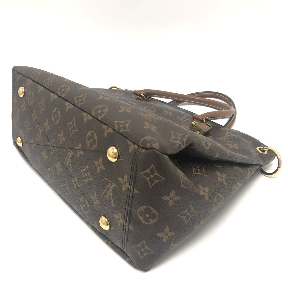 LOUIS VUITTON Handbag M41064 Monogram canvas Brown x black Monogram Pallas Women Used Authentic