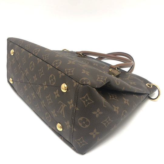 LOUIS VUITTON Handbag M41064 Monogram canvas Brown x black Monogram Pallas Women Used Authentic