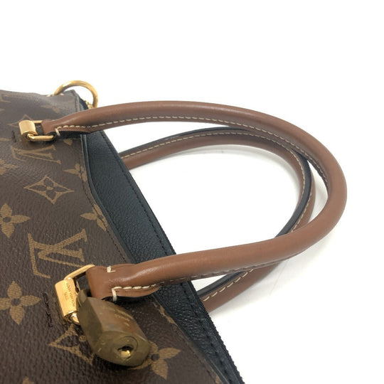 LOUIS VUITTON Handbag M41064 Monogram canvas Brown x black Monogram Pallas Women Used Authentic