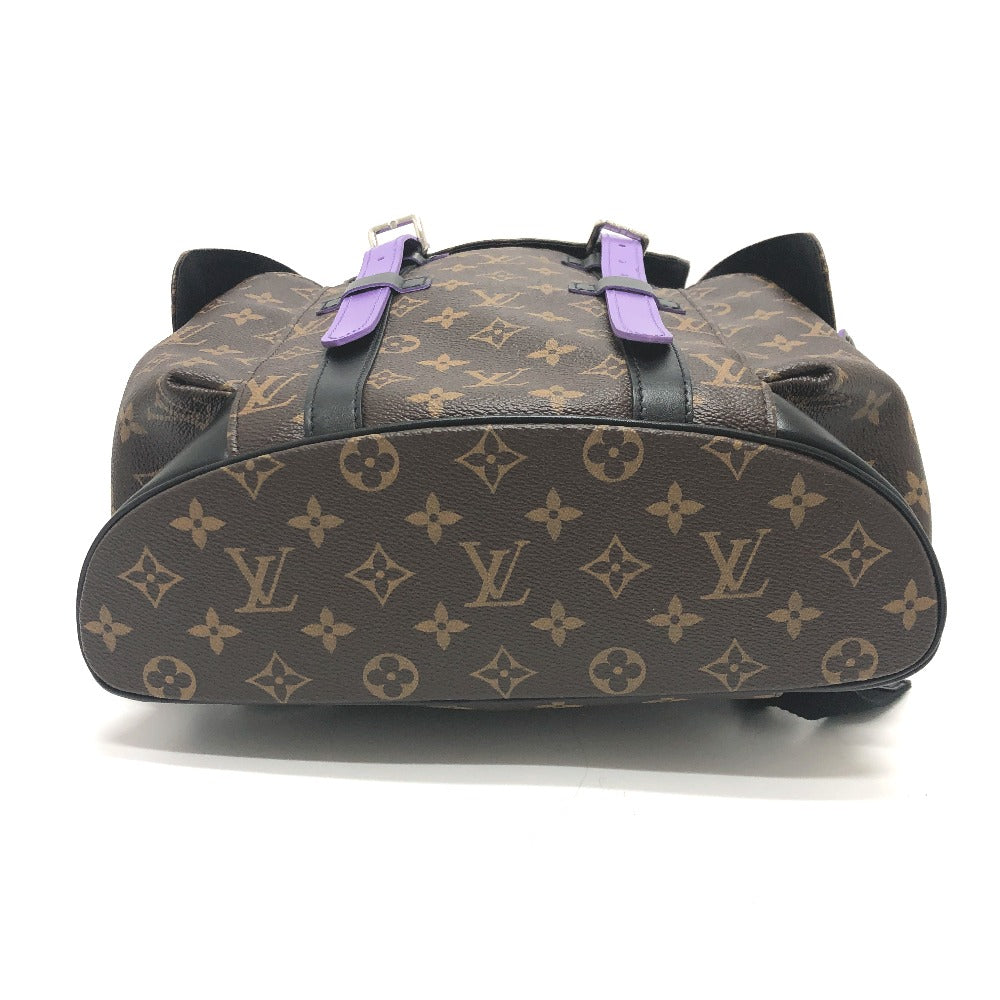 LOUIS VUITTON Backpack M46247 Monogram canvas purple Monogram macacer Christopher PM