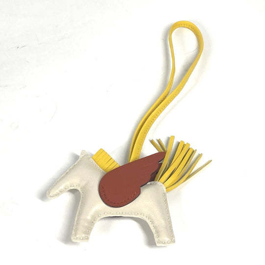 HERMES charm Anyo Miro White x brown x yellow Rodeo Pegasus PM Women Secondhand Authentic