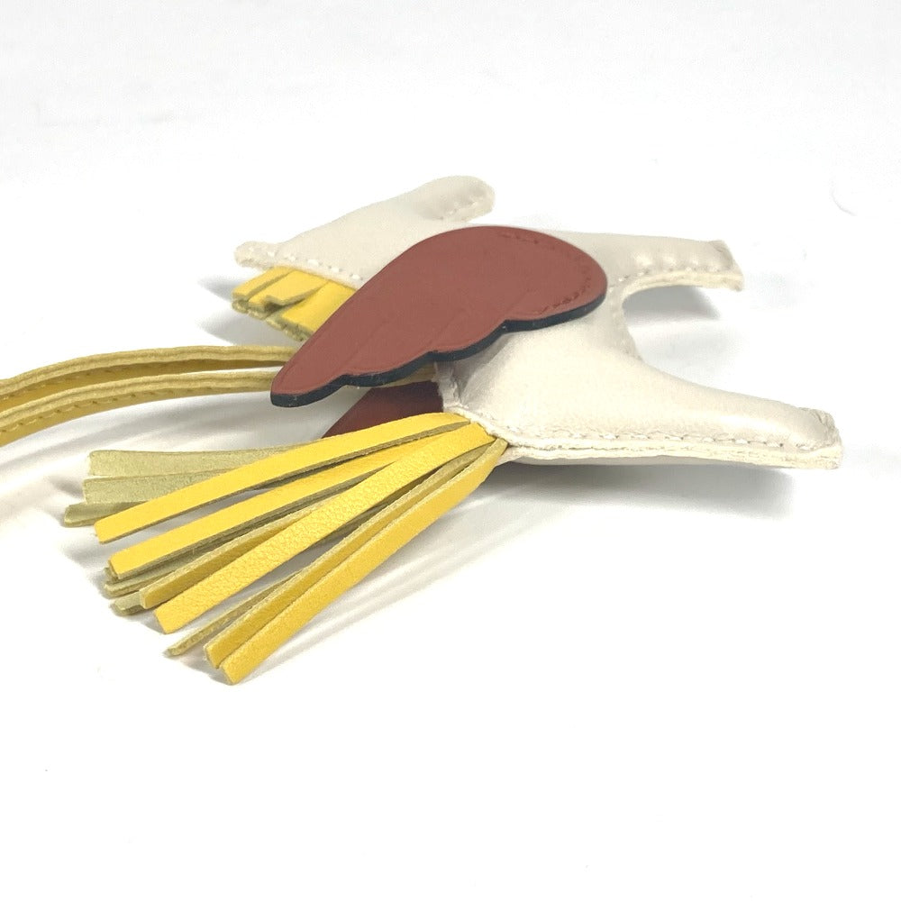 HERMES charm Anyo Miro White x brown x yellow Rodeo Pegasus PM Women Secondhand Authentic