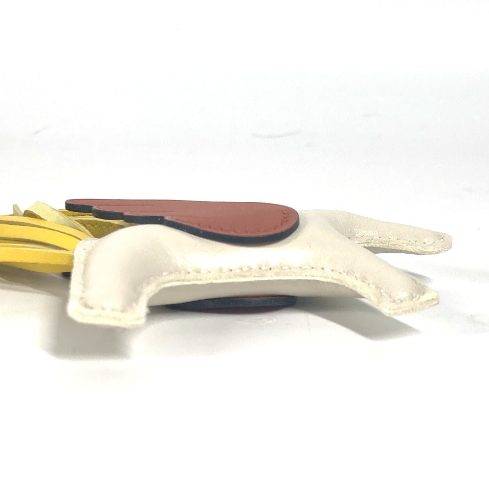 HERMES charm Anyo Miro White x brown x yellow Rodeo Pegasus PM Women Secondhand Authentic