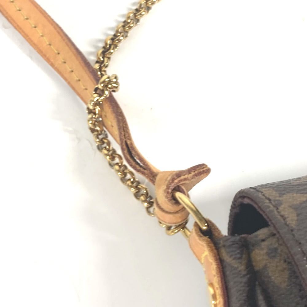 LOUIS VUITTON Shoulder Bag M40717 Monogram canvas Brown Monogram Favorit PM Women Secondhand Authentic