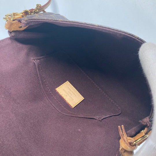 LOUIS VUITTON Shoulder Bag M40717 Monogram canvas Brown Monogram Favorit PM Women Secondhand Authentic