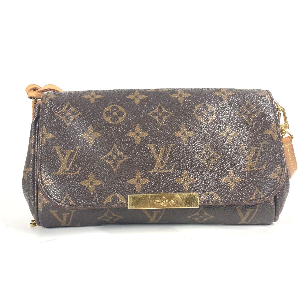 LOUIS VUITTON Shoulder Bag M40717 Monogram canvas Brown Monogram Favorit PM Women Secondhand Authentic