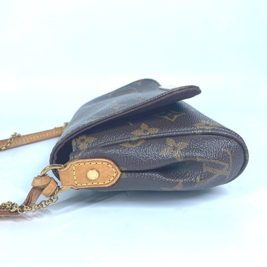 LOUIS VUITTON Shoulder Bag M40717 Monogram canvas Brown Monogram Favorit PM Women Secondhand Authentic