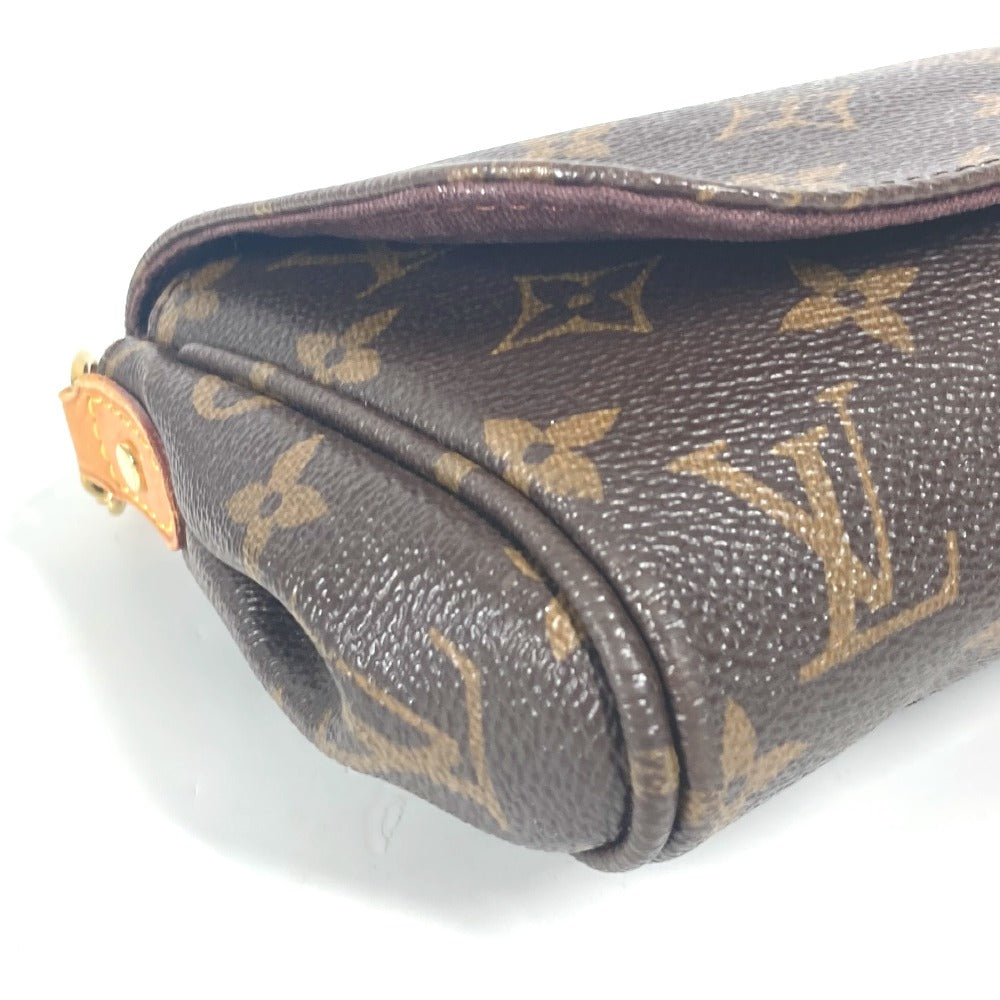 LOUIS VUITTON Shoulder Bag M40717 Monogram canvas Brown Monogram Favorit PM Women Secondhand Authentic