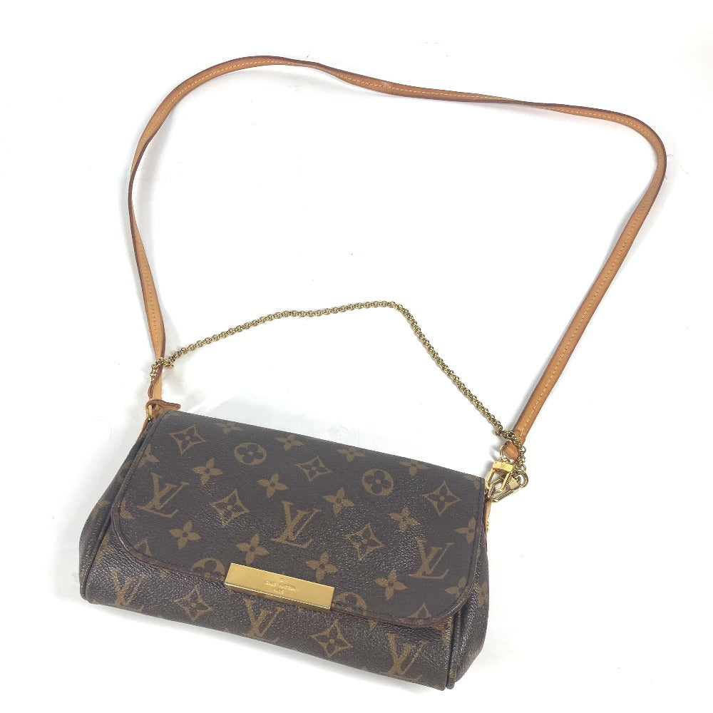 LOUIS VUITTON Shoulder Bag M40717 Monogram canvas Brown Monogram Favorit PM Women Secondhand Authentic