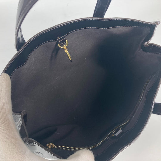 LOUIS VUITTON Handbag M93641 Monogram Vernis Purple type Monogram Vernis Wilshire PM Women Secondhand Authentic