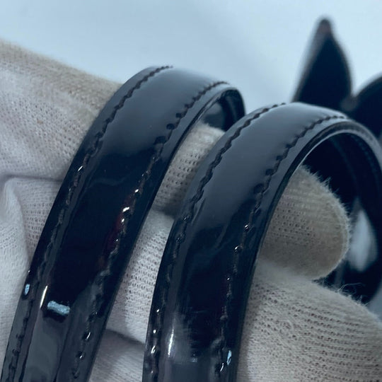 LOUIS VUITTON Handbag M93641 Monogram Vernis Purple type Monogram Vernis Wilshire PM Women Secondhand Authentic