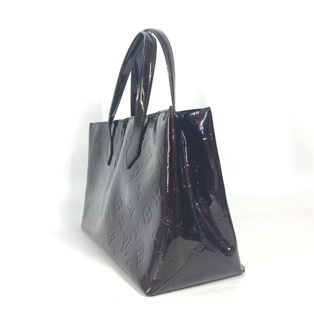 LOUIS VUITTON Handbag M93641 Monogram Vernis Purple type Monogram Vernis Wilshire PM Women Secondhand Authentic