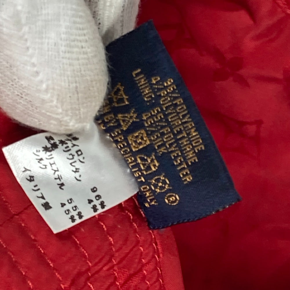 LOUIS VUITTON hat M76536 Nylon, Polyurethane Red Hat creme rouge monogram