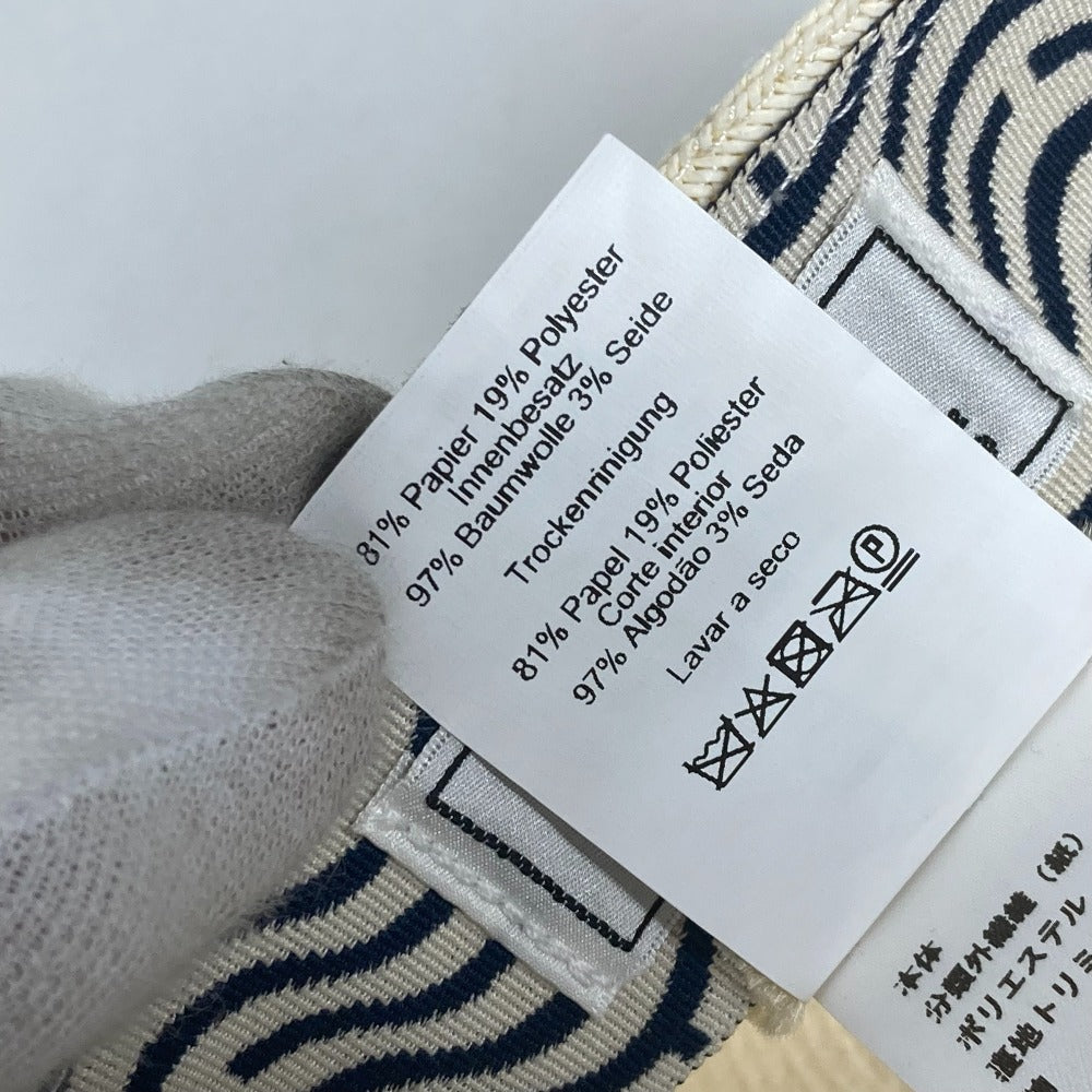 HERMES cap H221035N Polyester, Paper White type Serie button Emma Emma 56