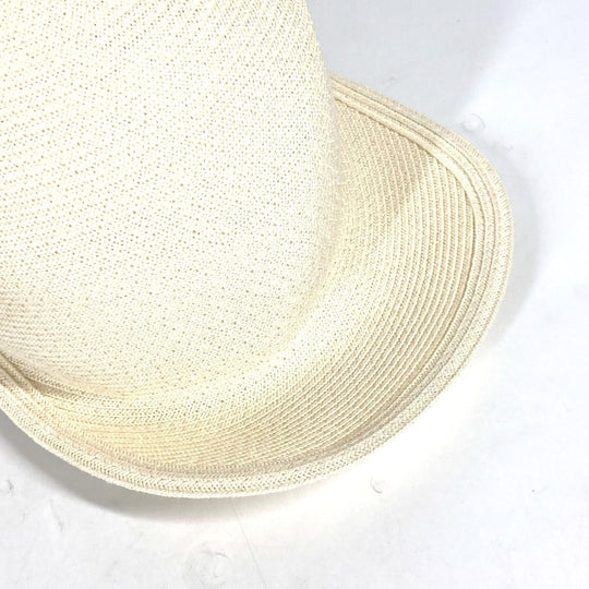 HERMES cap H221035N Polyester, Paper White type Serie button Emma Emma 56