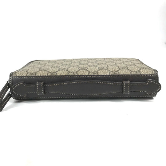 GUCCI Travel case 336298 GG Supreme Canvas Beige x brown GG Supreme Long Wallet Purse