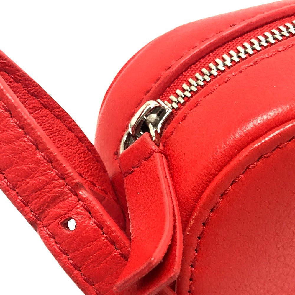 BALENCIAGA Shoulder Bag 552372 leather Red EVERYDAY EVERYDAY Camera Bag XS Women Used Authentic