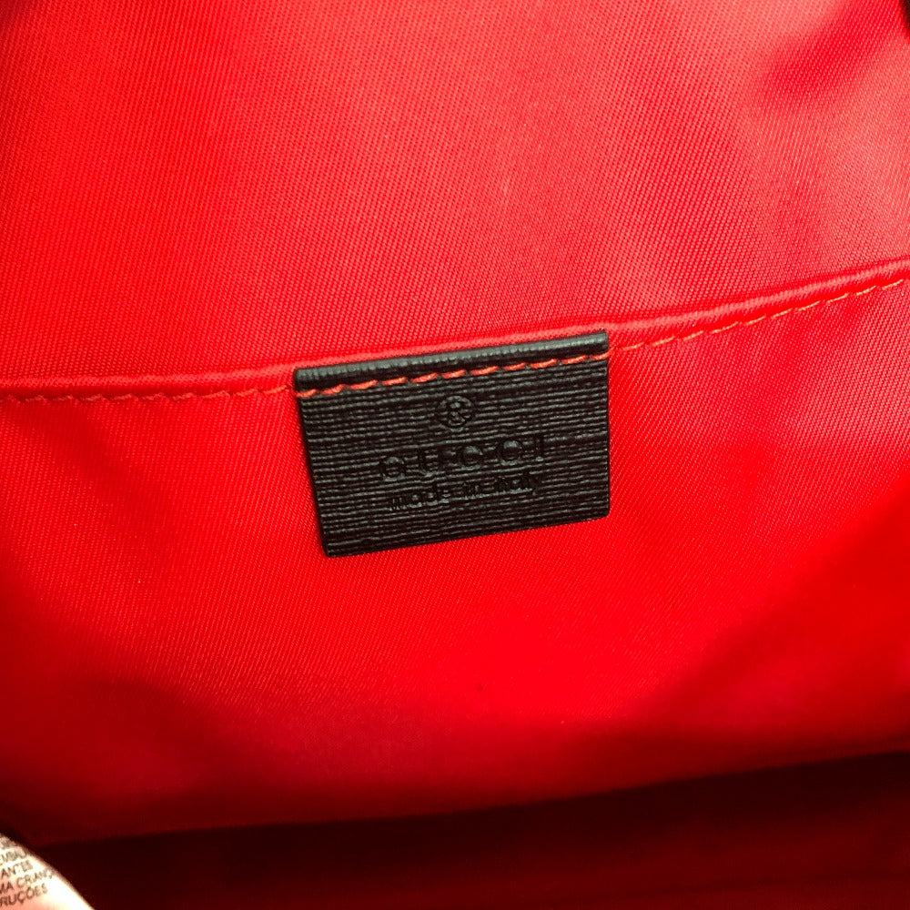 GUCCI Tote Bag 664083 GG Supreme canvas, leather Beige x red Chilled license GG Supreme Ladybug Women Used Authentic