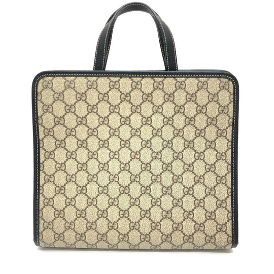 GUCCI Tote Bag 664083 GG Supreme canvas, leather Beige x red Chilled license GG Supreme Ladybug Women Used Authentic