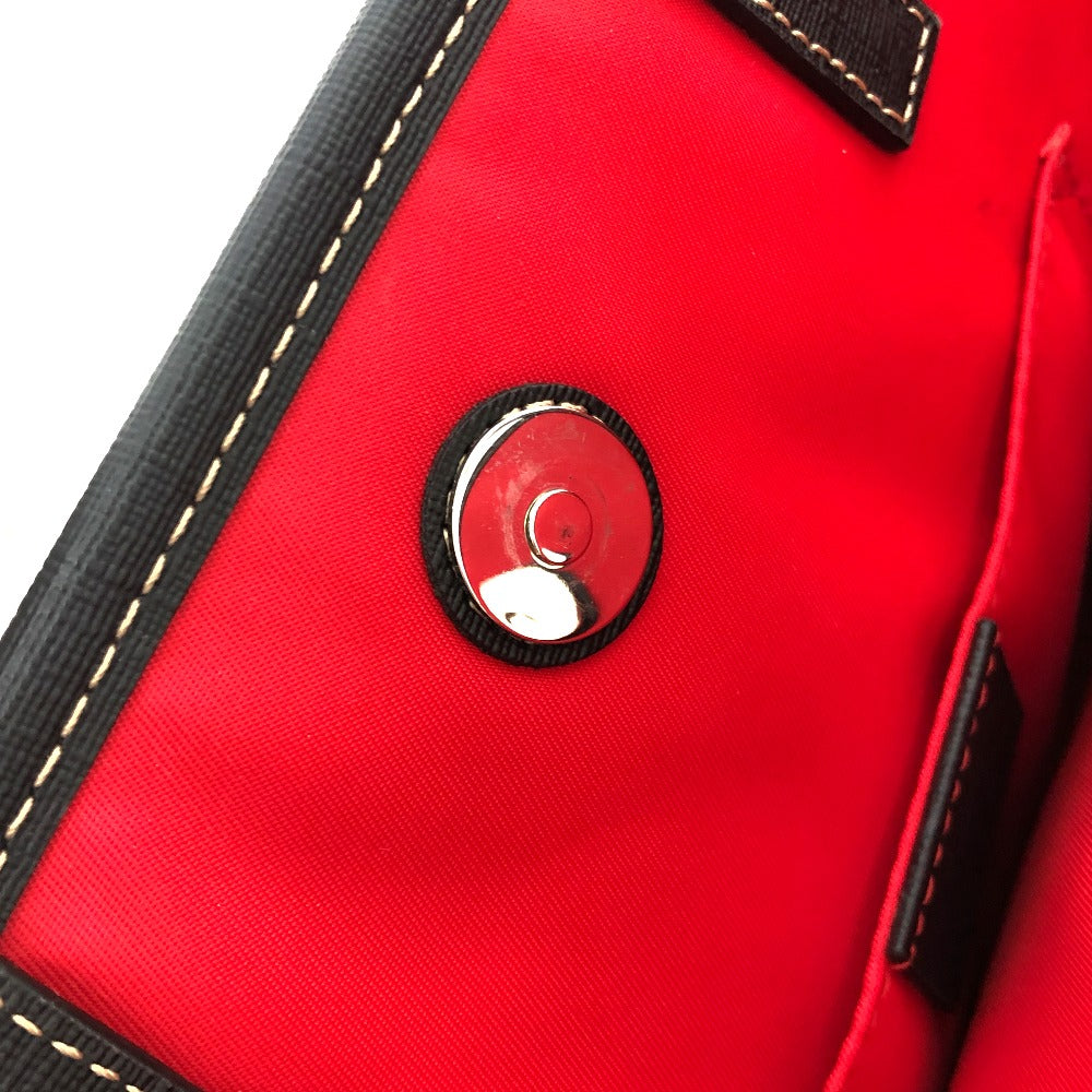 GUCCI Tote Bag 664083 GG Supreme canvas, leather Beige x red Chilled license GG Supreme Ladybug Women Used Authentic