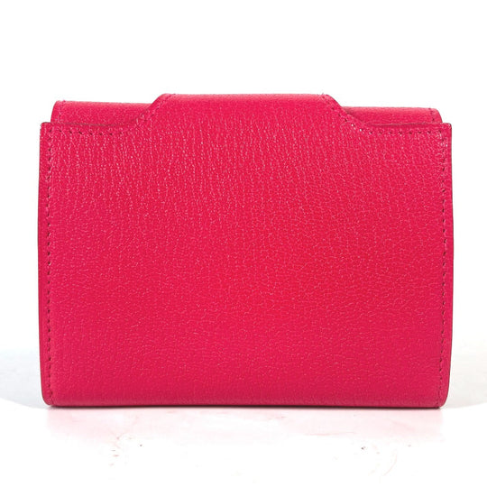 HERMES Folded wallet Shave pink Serie illiard compact Women Used Authentic