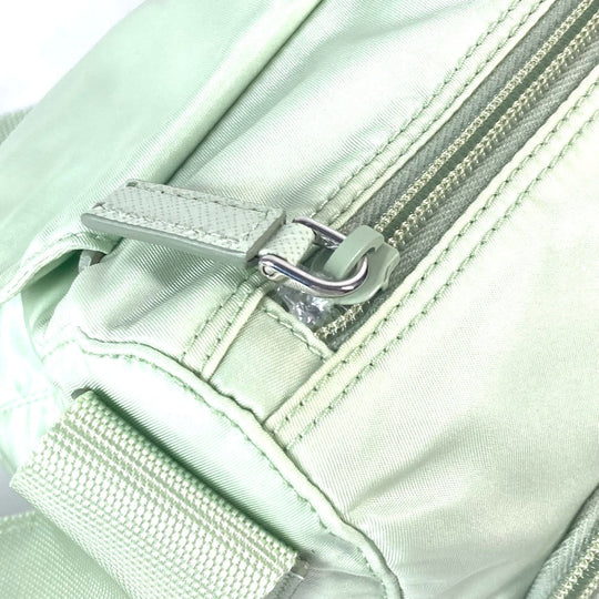 PRADA Shoulder Bag 1BD953 Nylon green Triangle logo plate Re-Nylon Women Used Authentic
