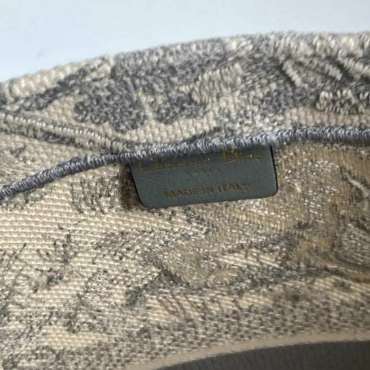 Dior Tote Bag M1286ZTDT_M20I Canvas, Embroidery Gray x off-white Toile de Jouy embroidery book tote large Women Used Authentic