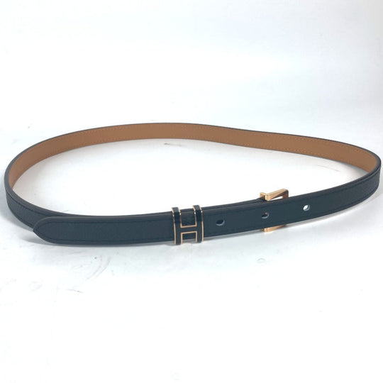 HERMES belt Epsom black H logo Belt Pop H 15 Women 75 Used Authentic