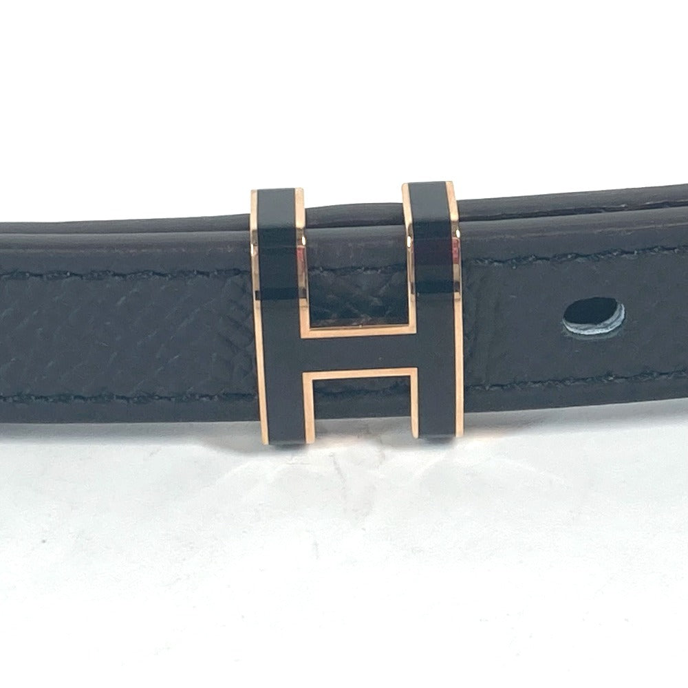 HERMES belt Epsom black H logo Belt Pop H 15 Women 75 Used Authentic