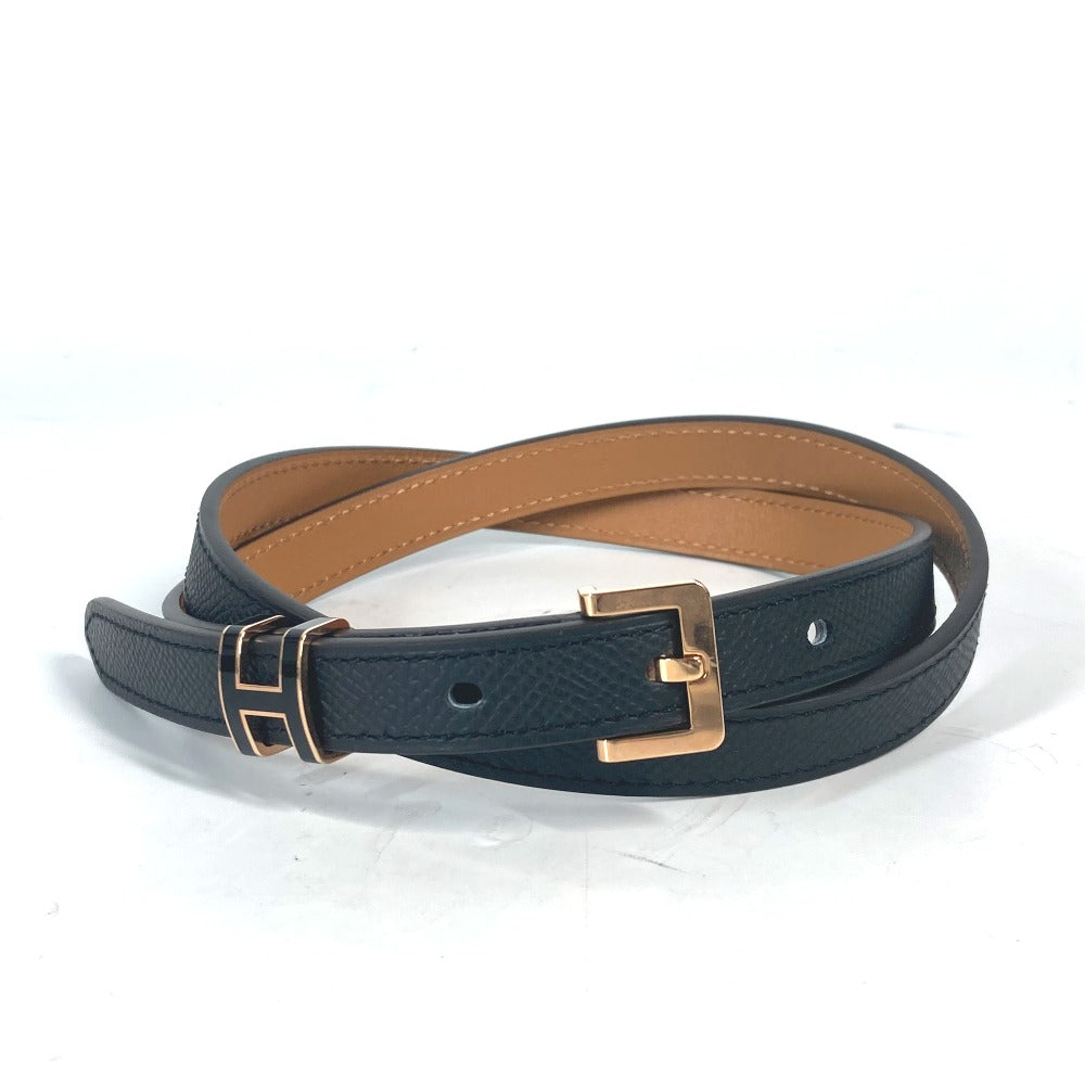 HERMES belt Epsom black H logo Belt Pop H 15 Women 75 Used Authentic