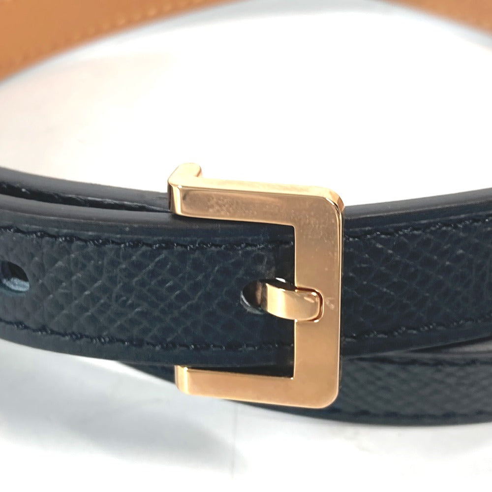 HERMES belt Epsom black H logo Belt Pop H 15 Women 75 Used Authentic