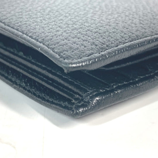 GUCCI Folded wallet 700464 leather black Mini wallet Horsebit mens Used Authentic