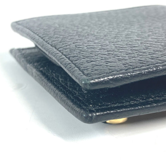 GUCCI Folded wallet 700464 leather black Mini wallet Horsebit mens Used Authentic
