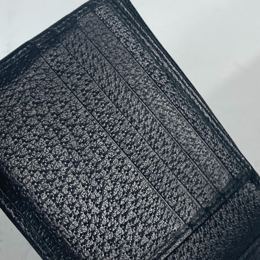GUCCI Folded wallet 700464 leather black Mini wallet Horsebit mens Used Authentic
