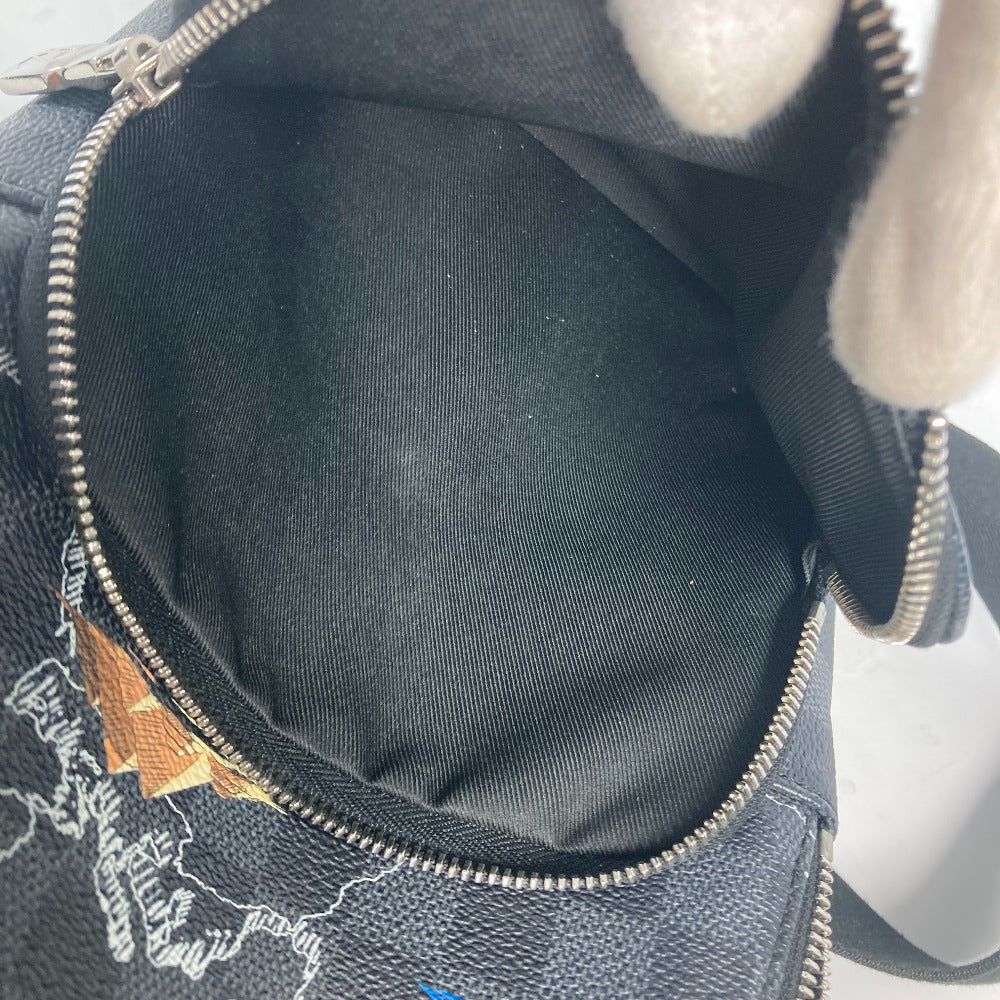 LOUIS VUITTON Shoulder Bag N40237 Damier Grafitto Canvas Black x gray Damier Grafitte Avenue sling bag mens Used Authentic