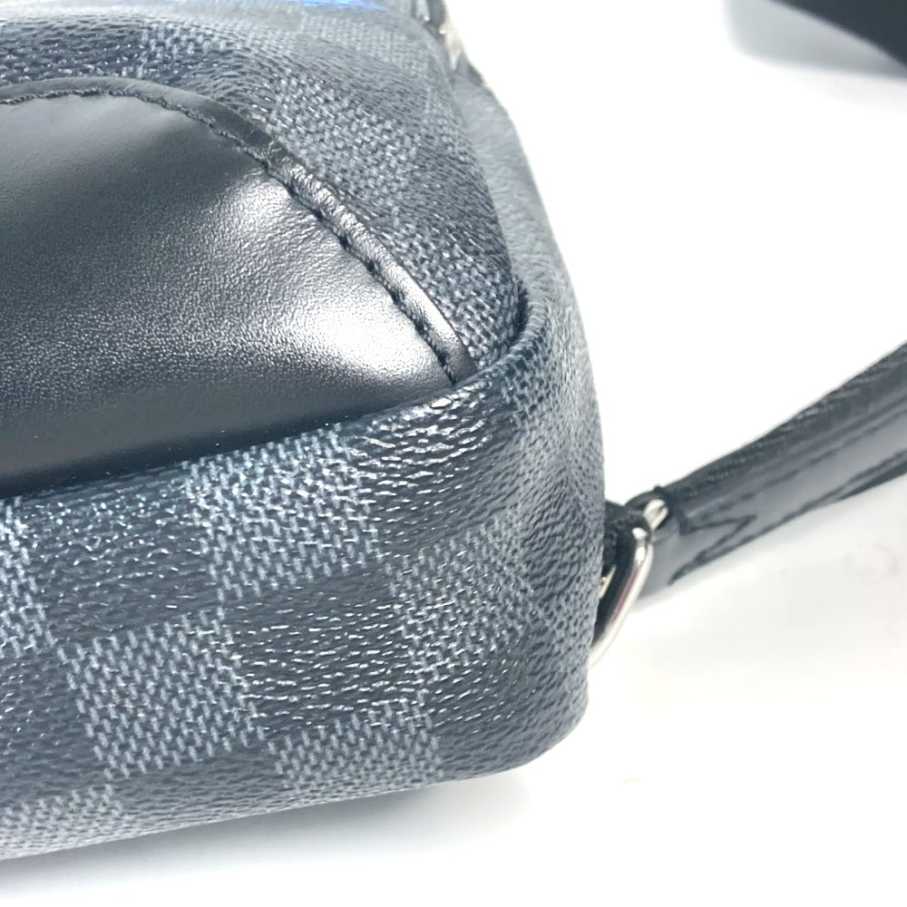 LOUIS VUITTON Shoulder Bag N40237 Damier Grafitto Canvas Black x gray Damier Grafitte Avenue sling bag mens Used Authentic